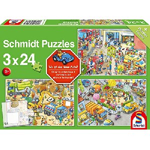 Schmidt Spiele “Wo ist das blaue Auto?” Puzzle (3 x 24 Teile) um 5,54 € statt 8,89 €