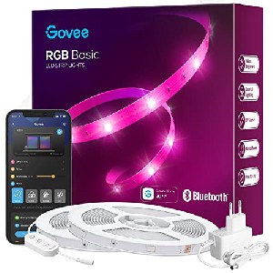 Govee LED Strip 20m, Bluetooth RGB LED Streifen mit App-Steuerung