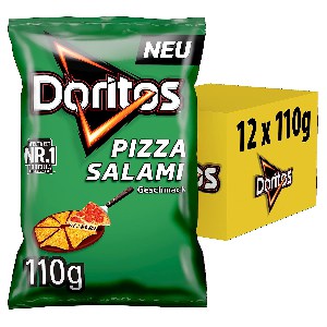 12x Doritos “Pizza Salami” oder “Paprika” Tortilla Nachos 110g ab 12,01 € statt 23,88 €