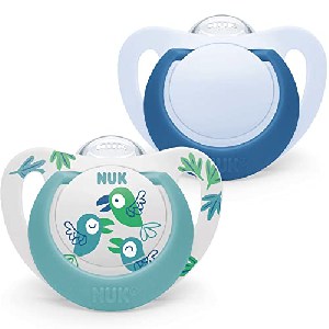 NUK Star Schnuller Blue Birds 6-18M um 3,52 € statt 10,39 €