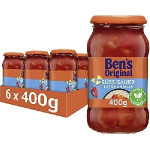 6x Ben’s Original Sauce Süß-Sauer “extra Ananas” oder “ohne Zuckerzusatz” 400g um 10,15 € statt 13,60 €