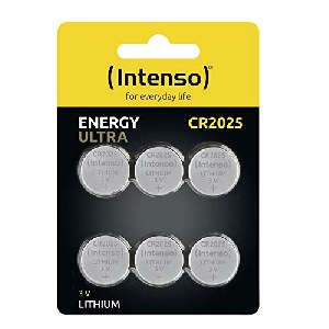 Intenso Energy Ultra CR2025 Knopfbatterie, 6er-Pack um 1,51 € statt 5,22 €
