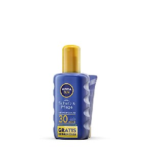 Nivea Sun Schutz & Pflege Sonnenschutz Spray LSF30 200ml + Reisegröße 50ml um 7,26 € statt 16,58 €