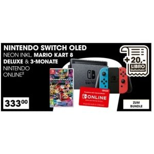Monate + Mario 3 Mitgliedschaft Nintendo + 8 Switch Switch Deluxe-Set Kart Nintendo OLED-Modell