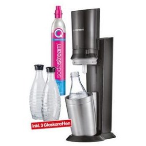 Sodastream Crystal Quick-Connect Promopack Titan inkl. 3 Glaskaraffen um 74,90 € statt 89 €