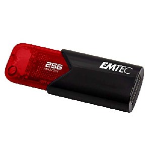 Emtec B110 Click Easy 3.2 rot 256GB, USB-A 3.0 Stick um 12,10 € statt 21,76 €