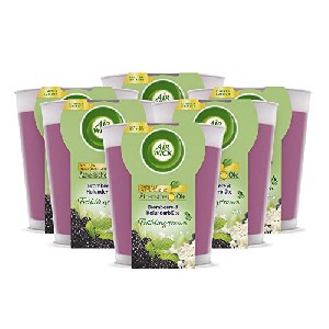 6x Air Wick Wohlfühl-Duftkerze im Glas – Duft: Brombeere und Holunderblüte 105g um 9,66 € statt 18,75 €