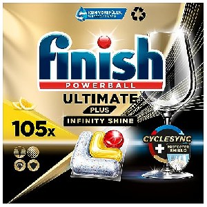 Finish Ultimate Plus Infinity Shine Citrus Spülmaschinentabs – 105 Stück um 18,70 € statt 26,02 €