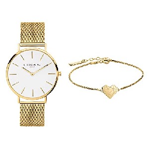 Liebeskind Berlin Damen Analog Quarz Uhr + Armband (LS-0103-MQB) um 63,31 € statt 100,36 €