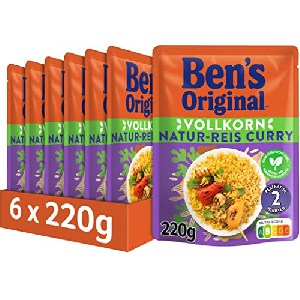 6x Ben’s Original Express-Reis Naturreis Curry 220g um 7,29 € statt 13,48 €