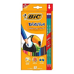 BIC Kids ECOlutions Evolution Buntstift sortiert, 12er-Set um 2,84 € statt 3,99 €