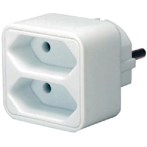 Brennenstuhl Mehrfachsteckdose (Steckdosenadapter 2-Fach Eurosteckdose mit erhöhtem Berührungsschutz) weiß um 0,80 € statt 1,60 €