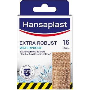 Hansaplast Extra Robust Waterproof Textil-Pflaster, 16 Strips um 1,60 € statt 2,94 €