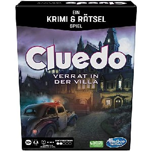 Hasbro Cluedo “Verrat in der Villa” Krimi- und Rätselspiel um 12,10 € statt 17,40 €