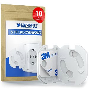 10x Adlersfeld Steckdosen Kindersicherung mit Drehmechanismus um 2,01 € statt 7,20 €