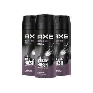 3x Axe “Black Night Deo” Bodyspray ohne Aluminium 150ml um 8,59 € statt 11,85 €