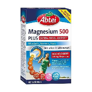 Abtei Magnesium 500 Plus Extra-Vital-Depot, 42 Tabletten um 2,68 € statt 8,95 €