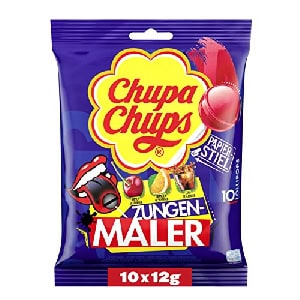 Chupa Chups Zungenmaler Lutscher, 10 Stück um 1,06 € statt 1,99 €