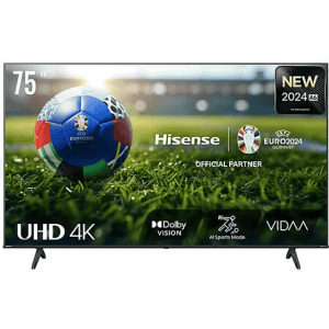 Hisense 75A6N 75″ 4K Smart TV um 729 € statt 949 €