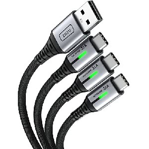 3x INIU USB-A auf USB-C Kabel (0,5 + 2 m + 2 m) um 5,03 € statt 9,98 €