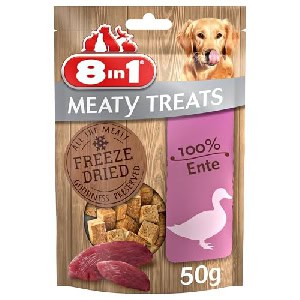 8in1 Meaty Treats – gefriergetrocknete Hunde Leckerlis – 50 g Beutel um 1,23 € statt 2,74 €