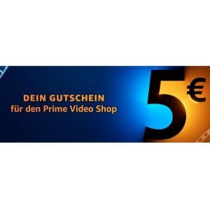 Amazon Prime Video Shop – 5€ Gutschein (ausgewählte Kunden)