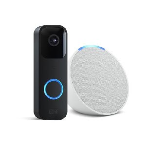 Blink Video Doorbell + Echo Pop, Weiß – Smart Home-Einsteigerpaket um 40,33 € statt 98,87 €