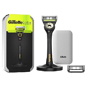 Gillette Labs Nassrasierer (Rasierer mit Reinigungs-Element + Reise-Etui + 2 Rasierklingen) um 15,07 € statt 24,29 €