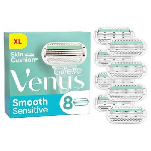 Gillette Venus Deluxe Smooth Sensitive Ersatzklingen, 8er-Pack um 16 € statt 19,90 €