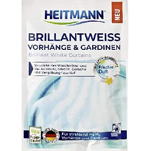 HEITMANN Brillantweiß Vorhänge & Gardinen 50g – Für strahlend weiße Vorhänge und Gardinen um 0,86 € statt 0,95 €