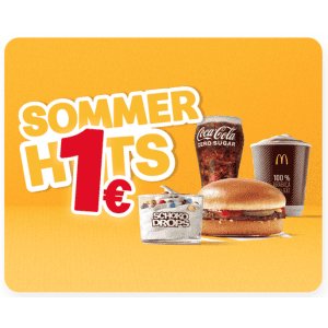 McDonalds Sommer Hits – 1 Euro Produkte bis zum 29. Juli 2024