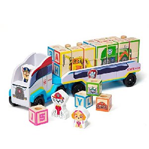 Melissa & Doug PAW Patrol ABC – Riesen-Lkw aus Holz mit Anhänger um 14,22 € statt 20,89 €