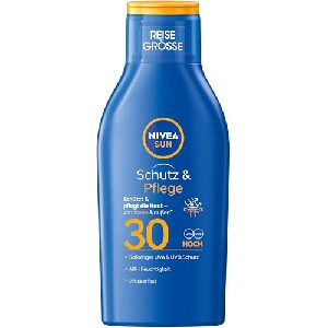 NIVEA SUN Schutz & Pflege Sonnenmilch LSF 30, 100ml um 3,63 € statt 4,99 €