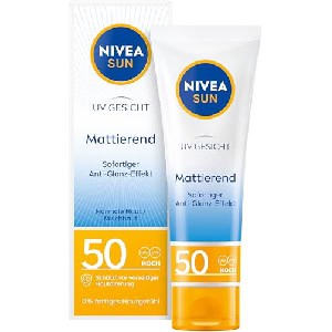 Nivea Sun UV Gesicht mattierender Sonnenschutz Sonnencreme LSF50, 50ml um 6,80 € statt 11,96 €