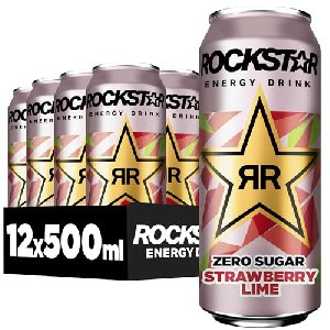 Rockstar Energy Drink Strawberry Lime Zero Sugar – EINWEG (12 x 500ml) um 10,07 € statt 17,20 €