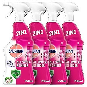 4x Sagrotan Allzweck-Reiniger Blütenfrische 750ml um 7,40 € statt 11,23 €