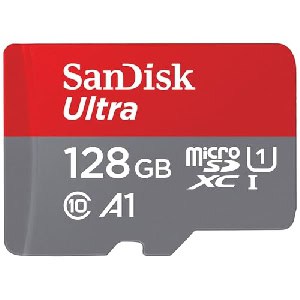 SanDisk Ultra R140 microSDXC 128GB Kit, UHS-I U1, A1, Class 10 um 10,07 € statt 14,99 €