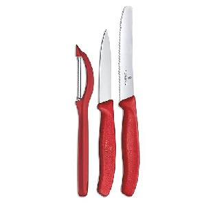 Victorinox SwissClassic Gemüsemesser-Set mit Schäler, 3-tlg. rot um 12,09 € statt 15,94 €