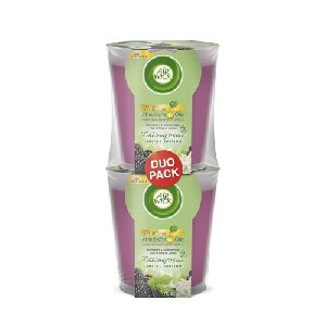 Air Wick Brombeere & Holunderblüte Wohlfühl-Duftkerze, 2 Stück um 4,84 € statt 6,34 €