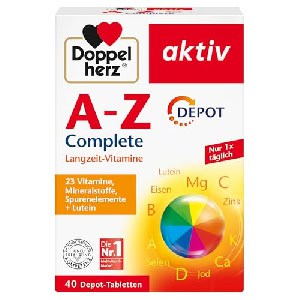 Doppelherz A-Z Complete – Langzeit-Vitamine, 40 Tabletten um 3,70 € statt 7,45 €