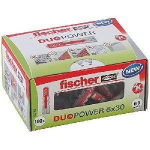 fischer DuoPower 6 x 30 Universaldübel, 100 Stück um 4 € statt 6,99 €