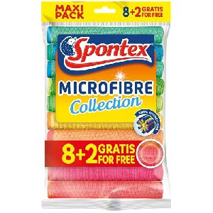 Spontex Microfibre Allzwecktücher, 10 Stück um 3,94 € statt 5,12 €