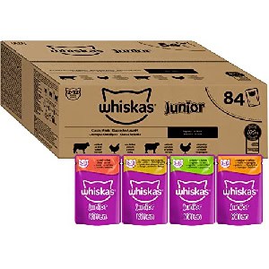 Whiskas Junior Katzennassfutter – 84x85g um 25,10 € statt 38,62 €