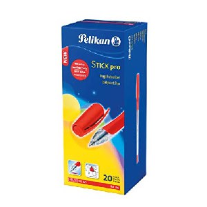 20x Pelikan Kugelschreiber Stick pro (Schreibfarbe: rot) um 4,58 € statt 7,49 €