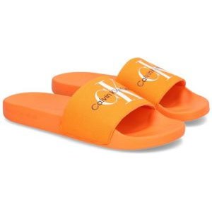 Calvin Klein Jeans SLIDE MONOGRAM Badeschlapfen orange (Gr. 40 – 46) um 20,97 € statt 35,95 €