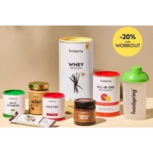 foodspring Flash Sale – 20% Rabatt auf alles!