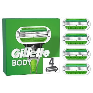 Gillette Body Ersatzklingen, 4er-Pack um 10,43 € statt 16,45 €