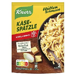 Knorr Hüttenschmaus Käse-Spätzle Fertiggericht 149g um 1,23 € statt 2,79 €