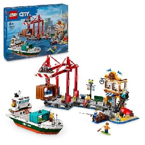 LEGO City – Hafen mit Frachtschiff (60422) um 73,61 € statt 86,81 €