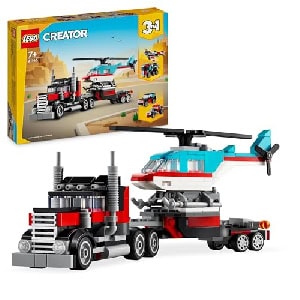 LEGO Creator 3in1 – Tieflader mit Hubschrauber (31146) um 11,28 € statt 15,99 €